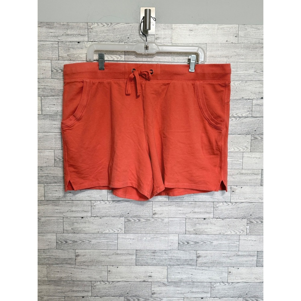 Sonoma Goods For Life Womens XL Coral‎  French Terry Lounge Shorts Drawstring - Picture 6 of 9